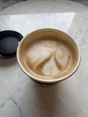 Oat milk latte   at Peyk Away Coffee in Istanbul