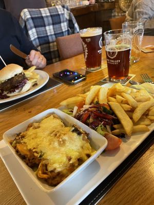 Vegan Lasagna, best I’ve had  at The Tai'r Bull Inn in Brecon