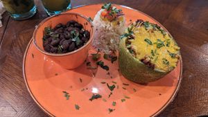 Stuffed pepper at Fiesta de Cuba in Swindon