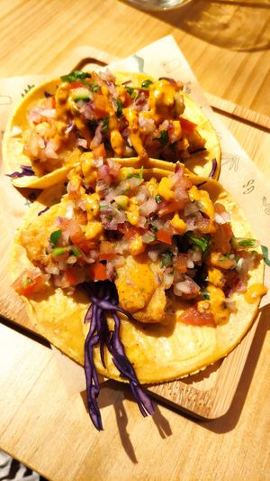 Tofish tacos at Gallo Santo in Barcelona