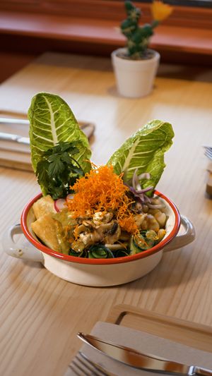 Young coconut ceviche at Gallo Santo in Barcelona