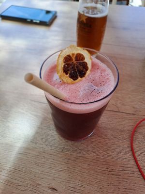 Hibiscus tea at Gallo Santo in Barcelona