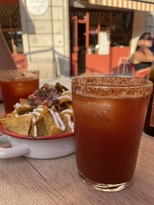 Micheladas vegan  at Gallo Santo in Barcelona
