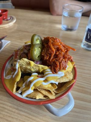nachos with tinga   at Gallo Santo in Barcelona