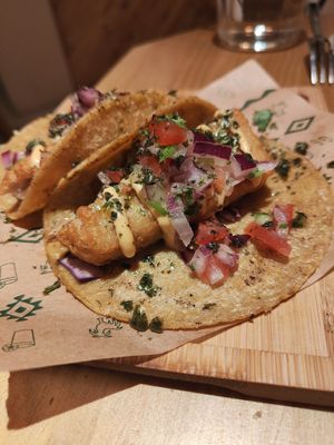 Tacos de Tofish at Gallo Santo in Barcelona