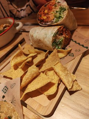 Burrito de tinga at Gallo Santo in Barcelona