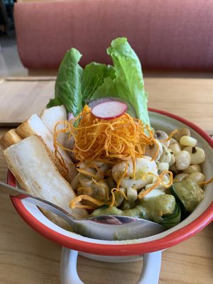 Ceviche de coco tierno  at Gallo Santo in Barcelona