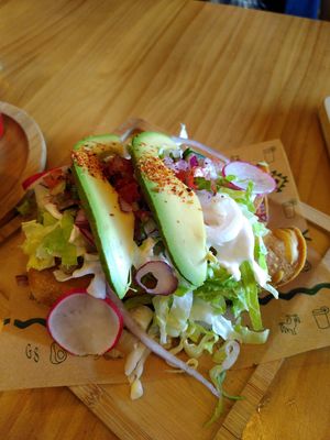 Sweet potato flautas at Gallo Santo in Barcelona