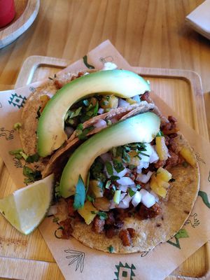 Tacos al pastor at Gallo Santo in Barcelona