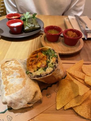 Burrito “yaca al pibil” (Jack Fruit)   at Gallo Santo in Barcelona