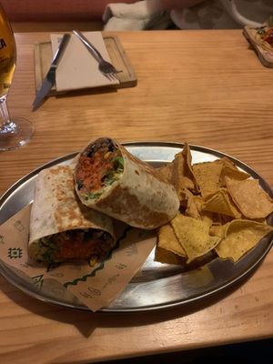 Burrito de yaca al pibil (10,2€) at Gallo Santo in Barcelona