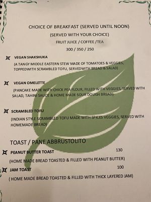 menu  at Bunty's Kitchen  in Pushkar