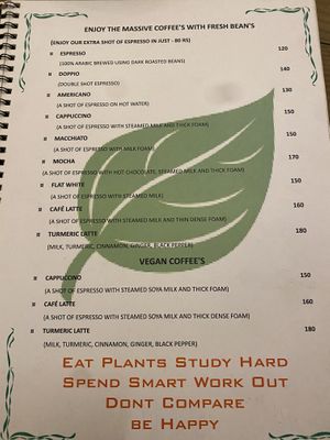 menu  at Bunty's Kitchen  in Pushkar