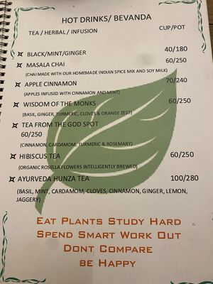 menu  at Bunty's Kitchen  in Pushkar