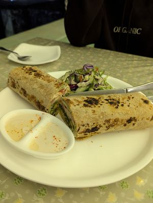 Falafel wrap at Bunty's Kitchen  in Pushkar