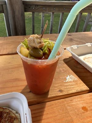 Vegan Bloody Mary   at Blue Bear Ellison Bay in Ellison Bay