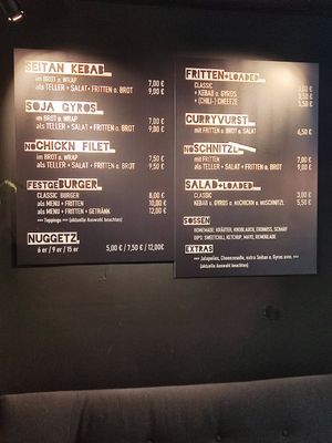 Menu und preise at Festgebissen in Jena