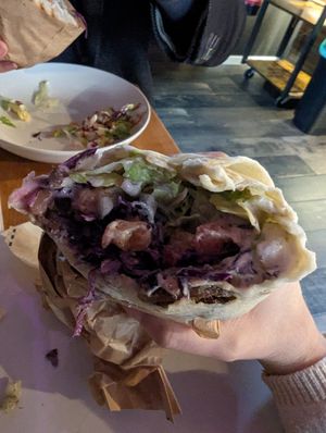 Gyros Wrap #Veganuary at Festgebissen in Jena