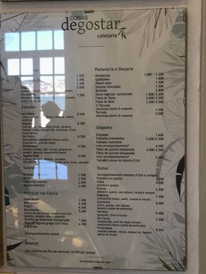 Menu  at Casa da Cerca in Almada