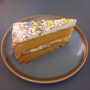 Lemon cake at Science Gallery Café  in South East London