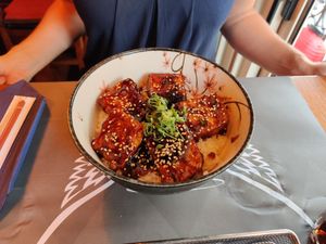 Bowl with super delicious sauce at All Saints in Zagreb