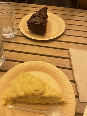 Torta mimosa e torta sacher 💓   at ZEM Bistro in Bologna