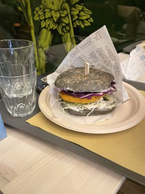 Panino con burger di zucca ❤️  at ZEM Bistro in Bologna