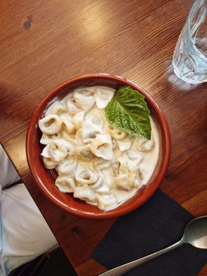 tortellini with cream at ZEM Bistro in Bologna