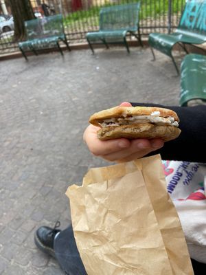 tigella con arrosto di ceci at ZEM Bistro in Bologna