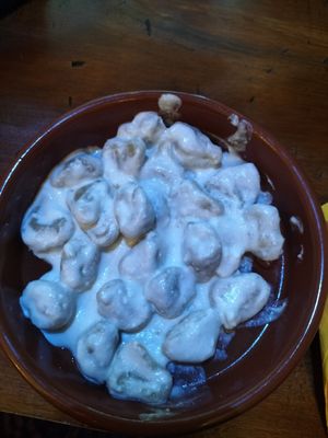 Tortellini with cream at ZEM Bistro in Bologna