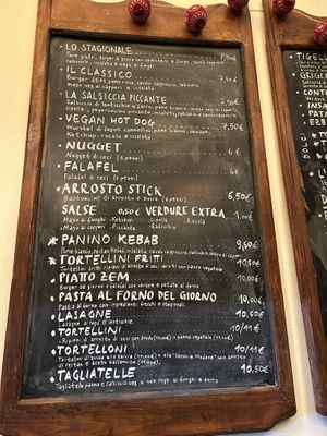 menù  at ZEM Bistro in Bologna