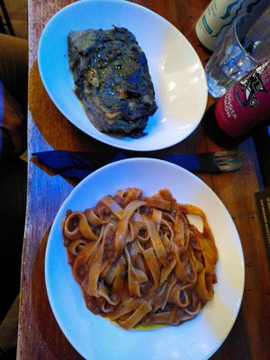 Lasagne and Tagliatelle Bolognese at ZEM Bistro in Bologna