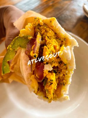 Tofu scramble pita   at Kafenio Avondale in Decatur