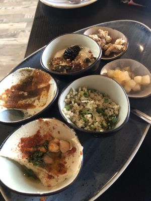 Israeli breakfast   at Life Deli in Frankfurt