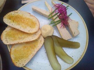 Joie gras at Life Deli in Frankfurt