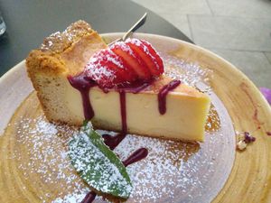 Cheesecake at Life Deli in Frankfurt