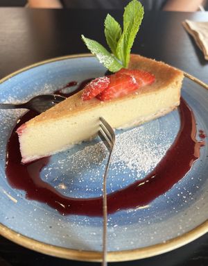Vegan cheesecake  #Veganuary at Life Deli in Frankfurt