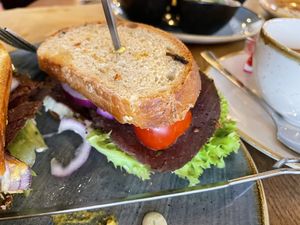Roast beef sandwich  at Life Deli in Frankfurt