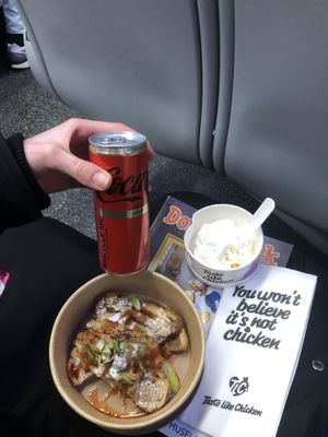 The ‘Chica and Waffle’ with free soft serve🍦🧇🍗  at Taste Like Chicken TLC in Amsterdam