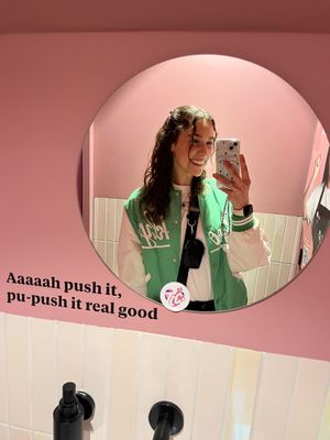 Even the bathroom is cute hahahaha  at Taste Like Chicken TLC in Amsterdam