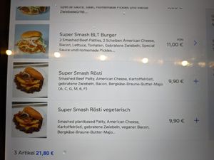 Digital Menu 3 of Goldies Smashburger. at goldies Smash Burger in Berlin