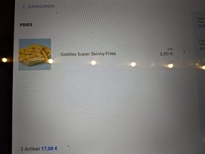 Digital Menu 4 of Goldies Smashburger.
 at goldies Smash Burger in Berlin