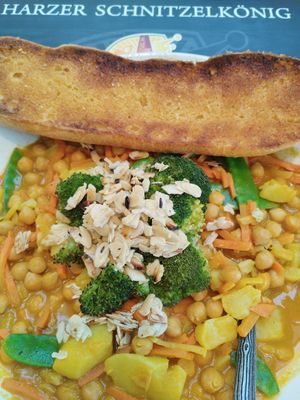 Leckeres Curry at Harzer Schnitzelkönig in Langelsheim