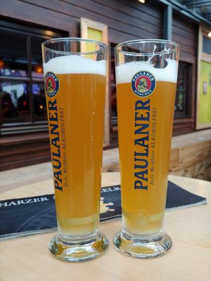 Paulaner Alkoholfrei Zitrone 🍋 at Harzer Schnitzelkönig in Langelsheim