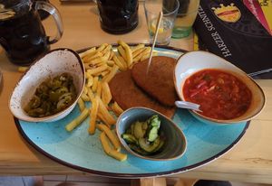 Paprikaschnitzel (Plant-based) at Harzer Schnitzelkönig in Langelsheim