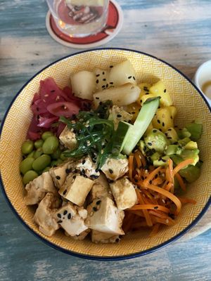Vegan Poke Bowl   at La Mar Café in Lanzarote