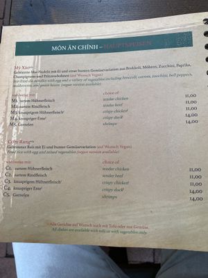 Vegane label finden sich zwei auf der Karte  at CODO - Street Kitchen in Hannover