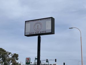 Sign  at Kare Ethiopian Restaurant in Phoenix