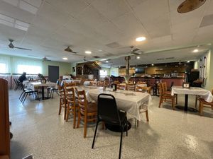 Dining room with bar  at Kare Ethiopian Restaurant in Phoenix
