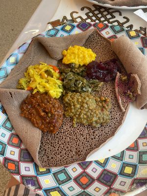Vegan conbo for 1  at Kare Ethiopian Restaurant in Phoenix